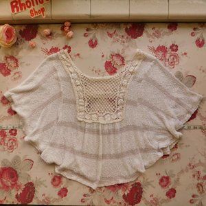 Chrochet/Knit Poncho Top